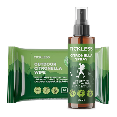 Chusteczki Tickless Citronella na komary i kleszcze