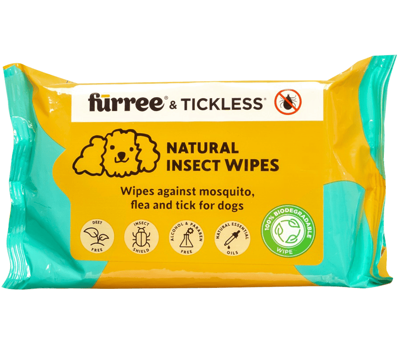 <span style="text-transform: none">Tickless</span><sup>&reg;</sup> Naturalne chusteczki przeciw kleszczom i pchłom dla psów