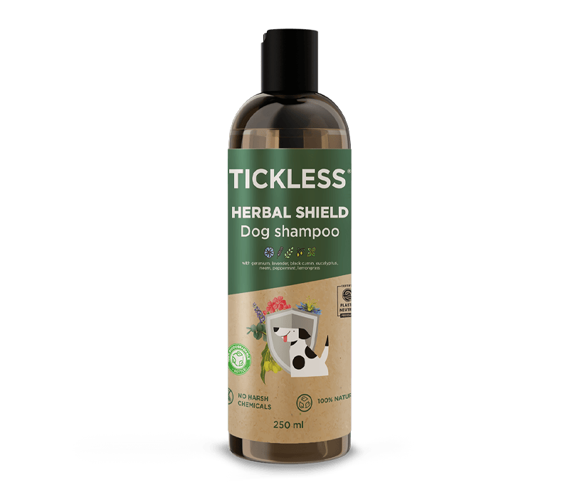 <span style="text-transform: none">Tickless</span><sup>&reg;</sup> HERBAL SHIELD <span style="text-transform: none;font-weight: normal">szampon dla psów</span>