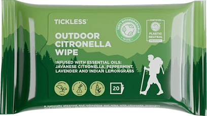 Chusteczki Tickless Citronella na komary i kleszcze